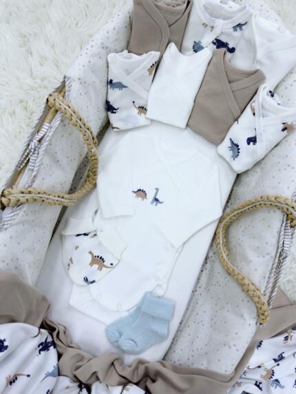 Комплект для новорожденного 30в1 «Динозаврики»