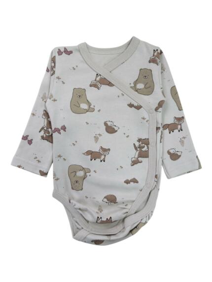 Боди-кимоно с длинным рукавом