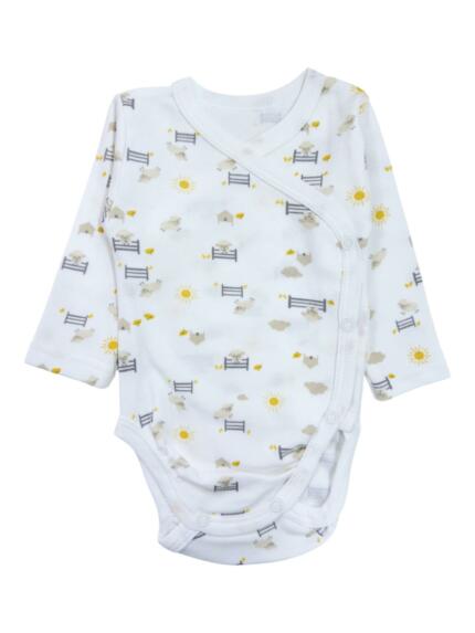 Боди-кимоно с длинным рукавом