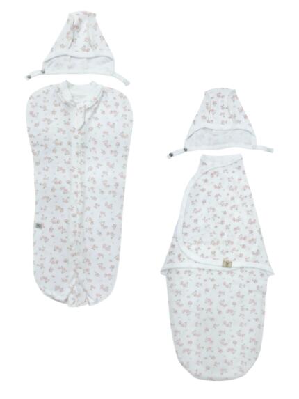 Комплект коконов для сна с чепчиком «Розочки»